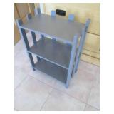 Painted wood display shelf...