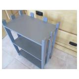 Painted wood display shelf...