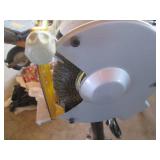Craftsman 6in bench grinder on a st...