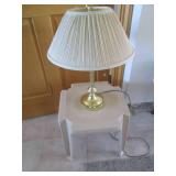 Lamp on a plastic stand...