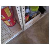 2 Metal shelves, 3