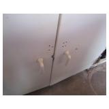 Cupboard style garage organizer cab...