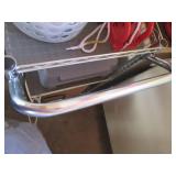 Metal cart on wheels, 18 x 30"...