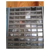 Parts organizer filled with fastner...