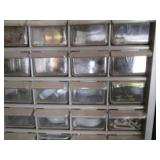 Parts organizer filled with fastner...