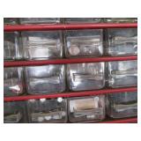 Parts organizer filled with electri...