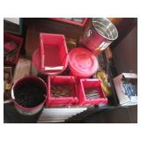 Lot of fastners, fishing tackle and...