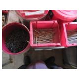 Lot of fastners, fishing tackle and...
