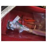 Toolbox filled with mainly new dril...