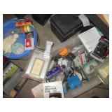 Plastic tote filled with assorted t...