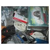 Plastic tote filled with assorted t...