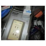Plastic tote filled with assorted t...