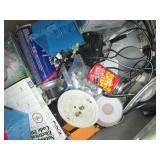 Plastic tote filled with assorted t...
