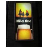 Miller Time lighted sign...