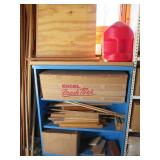 Shelf with contents, measres 36 x 1...