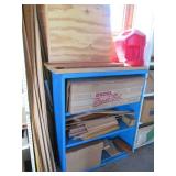 Shelf with contents, measres 36 x 1...