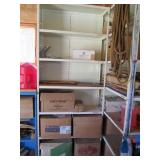 Shelf with contents, measures 36 x ...
