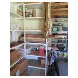 Shelf with contents, measures 36 x ...