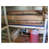 Shelf with contents, measures 36 x ...