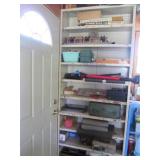 Shelf with contents, 36 x 12 x 88" ...