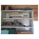 Shelf with contents, 36 x 12 x 88" ...