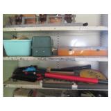 Shelf with contents, 36 x 12 x 88" ...