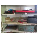 Shelf with contents, 36 x 12 x 88" ...