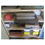 Shelf with contents, 36 x 12 x 88" ...