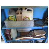 Shelf with contents, 36 x 12 x 42" ...
