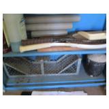 Shelf with contents, 36 x 12 x 42" ...