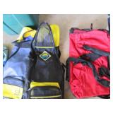 Assortment of duffel bags...