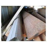Assorted boards and pipes, various ...