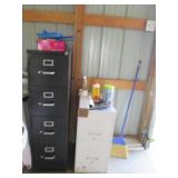 2 File Cabinets with contents and a...