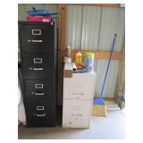 2 File Cabinets with contents and a...