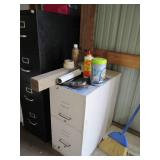 2 File Cabinets with contents and a...
