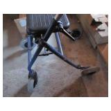 Walker with brakes and seat, colaps...