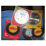 Circular saw blades, as pictured...