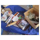 Lot of kitchen and baking supplies,...
