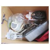 Lot of kitchen and baking supplies,...