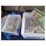 Lot of glass wear Crown Royal glass...