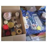 Home decor! Candles with holders, g...