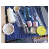 Home decor! Candles with holders, g...
