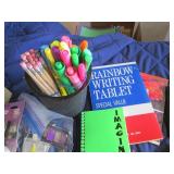 Office supplies!! Pens, calculators...
