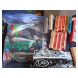 Game and toy lot puzzles, balls, ca...