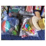 Game and toy lot puzzles, balls, ca...