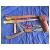 Pocket knives and filet knives...