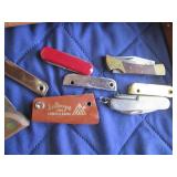 Pocket knives and filet knives...