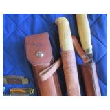 Pocket knives and filet knives...