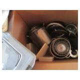 Collection of stainless steel pots ...
