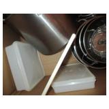 Collection of stainless steel pots ...